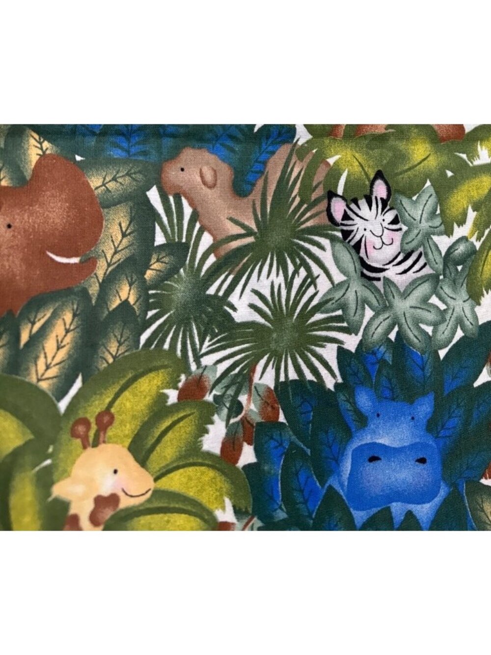 Daisy Kingdom Jungle Jamboree Cotton Fabric 19" x 42" Animal Print